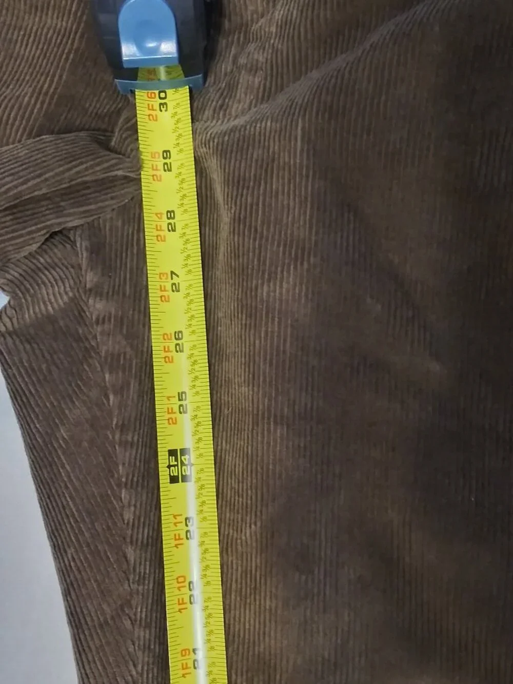 L.L. Bean Men's Classic Fit Stretch Country Corduroy Pants Brown 40x28